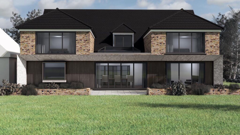 Architectural design for a large family home in Bledlow Ridge, Buckinghamshire.